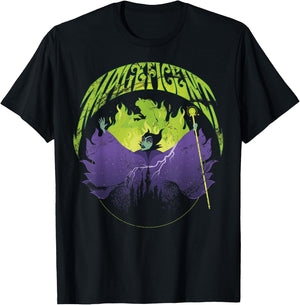 Disney Sleeping Beauty Maleficent Collage Portrait T-Shirt - T-Shirt | Black