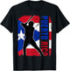 Puerto Rican Baseball Player Puerto Rico Flag Baseball Fans T-Shirt - T-Shirt | Black