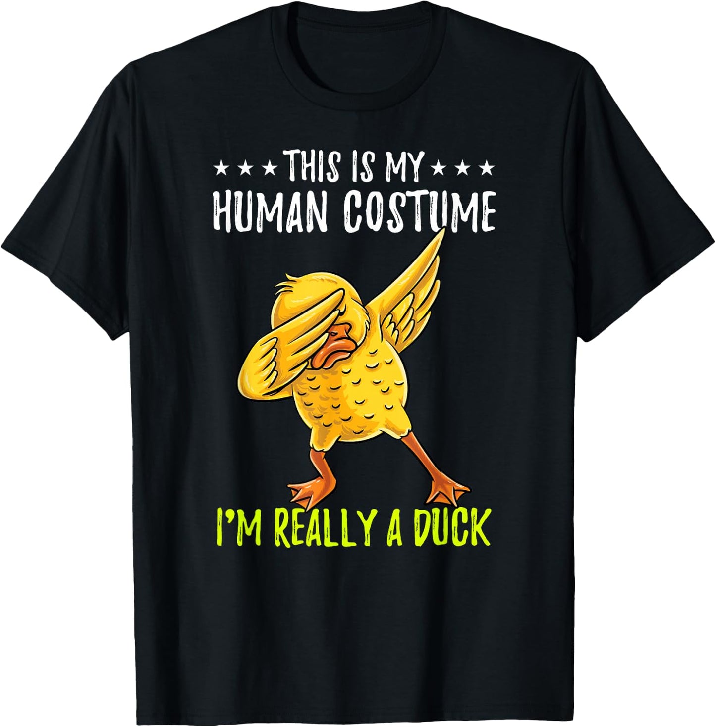 This Is My Human Costume Duck Halloween T-Shirt - T-Shirt | Black