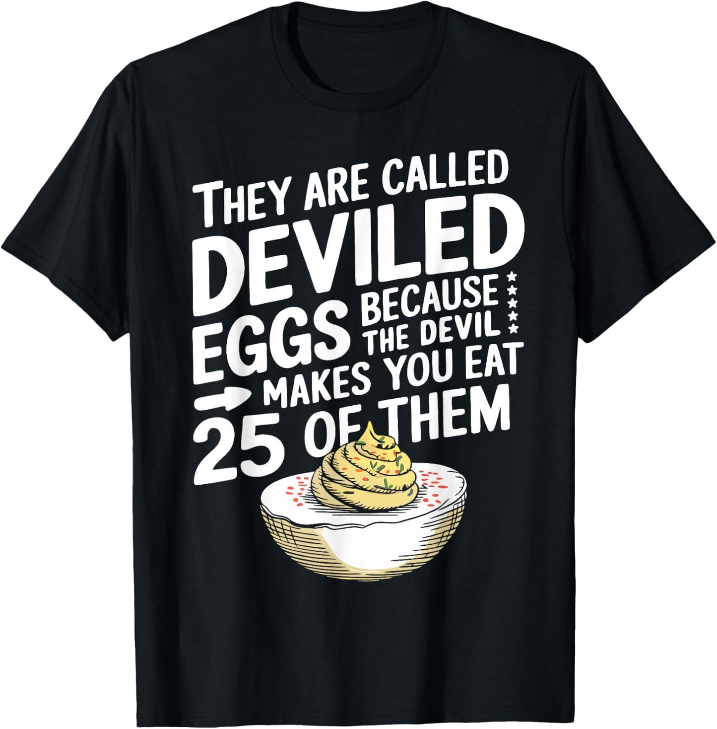 Funny Deviled Eggs T-Shirt - T-Shirt | Black