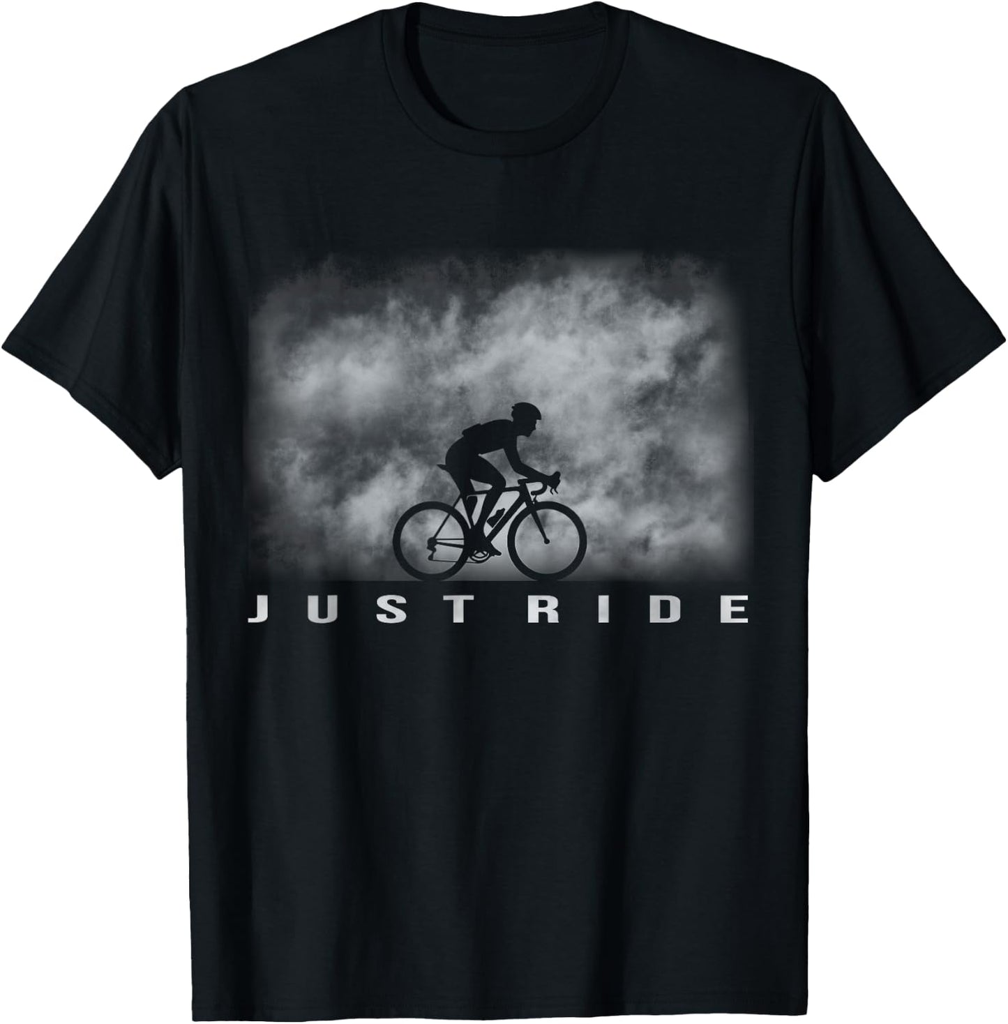 Just Ride Road Cycling Bicycle Adventure Enthusiast Gifts T-Shirt - T-Shirt | Black