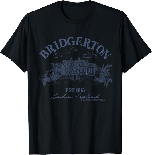Bridgerton House Offiziell lizenziert T-Shirt - T-Shirt | Black