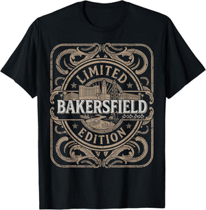 Bakersfield Vintage Bakersfield California T-Shirt - T-Shirt | Black
