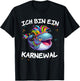 with German Text "Ich bin ein Karnewal" Fancy Dress Whale Carnival Costume, black T-Shirt - T-Shirt | Black