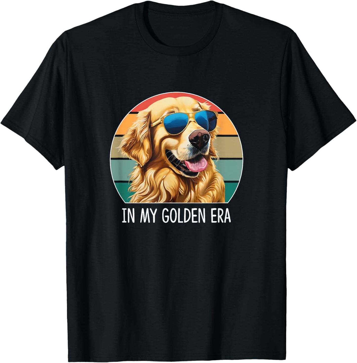 In My Golden Era - Golden Retriever T-Shirt - T-Shirt | Black