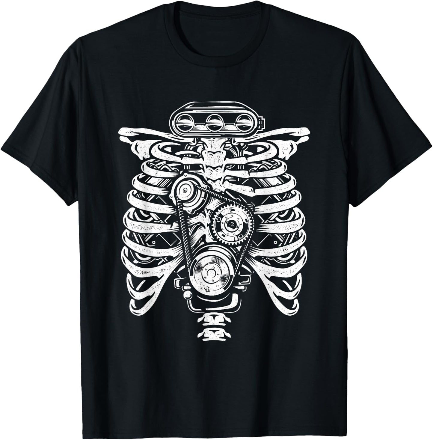 Car Guy Skeleton - Car Collector Auto Mechanic T-Shirt - T-Shirt | Black