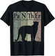 Panther Periodic Table Elements Retro Panther Nerdy T-Shirt - T-Shirt | Black