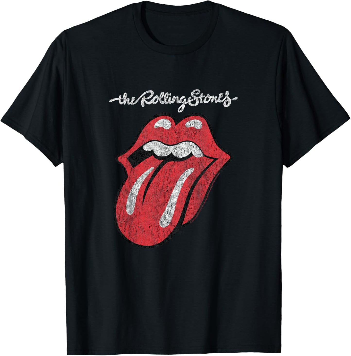 Children's The Rolling Stones Script Tongue Logo , black T-Shirt - T-Shirt | Black