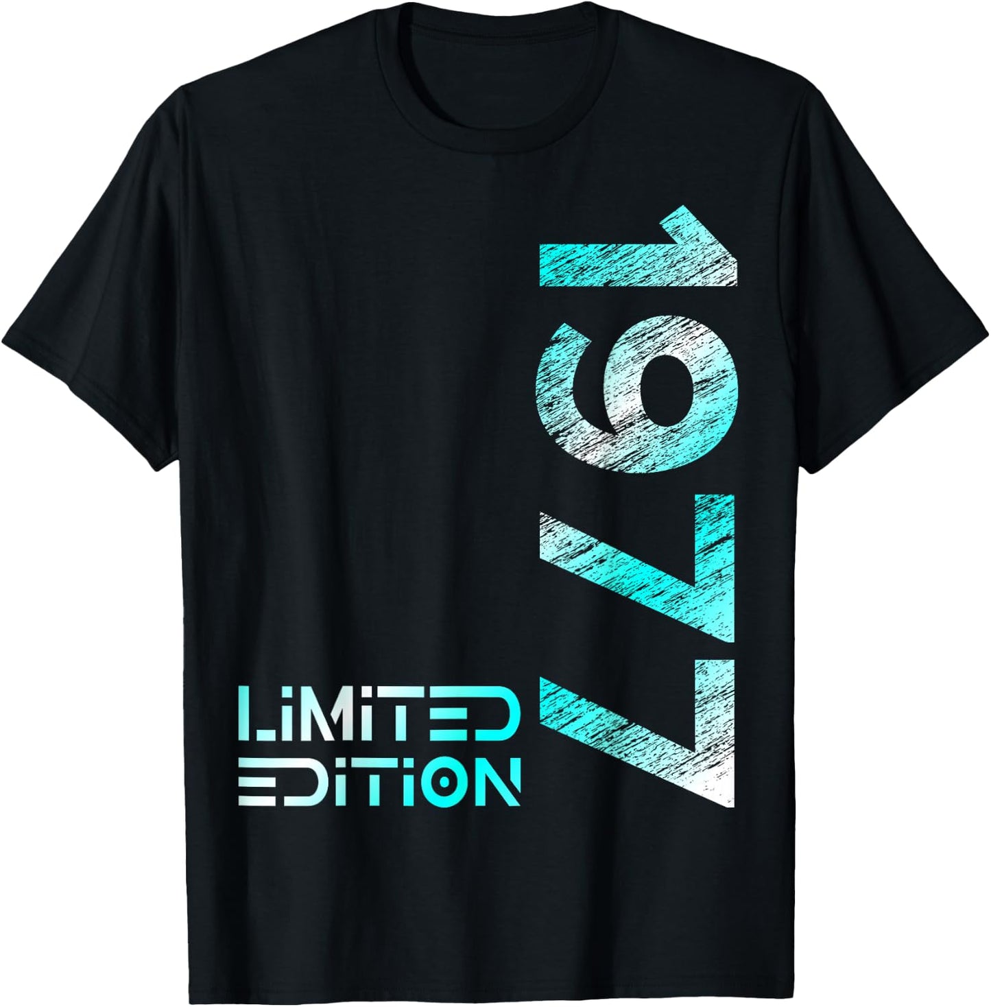 47th Birthday Limited Edition Vintage 1977 Man Woman , black T-Shirt - T-Shirt | Black