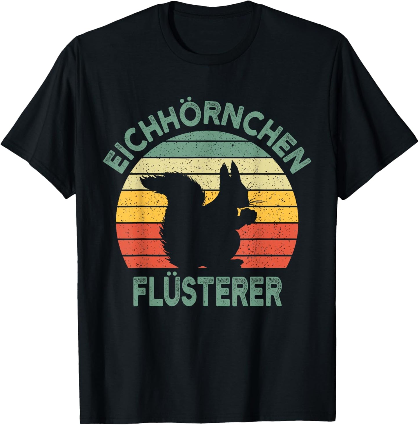 Squirrel Whisperer Vintage Funny Gift T-Shirt - T-Shirt | Black