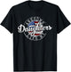 Awesome Like My Daughters Vintage Father Day Dad of Girl T-Shirt - T-Shirt | Black