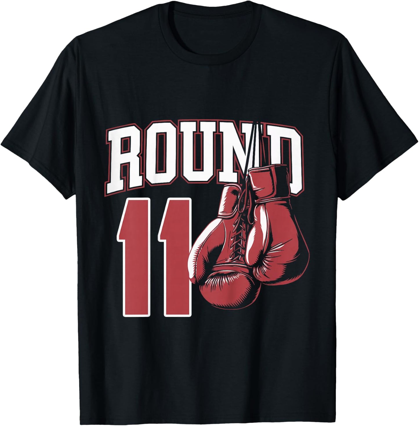 Kids 11 Year Old Boxer Bday Party 11th Birthday Boxing Boy T-Shirt - T-Shirt | Black