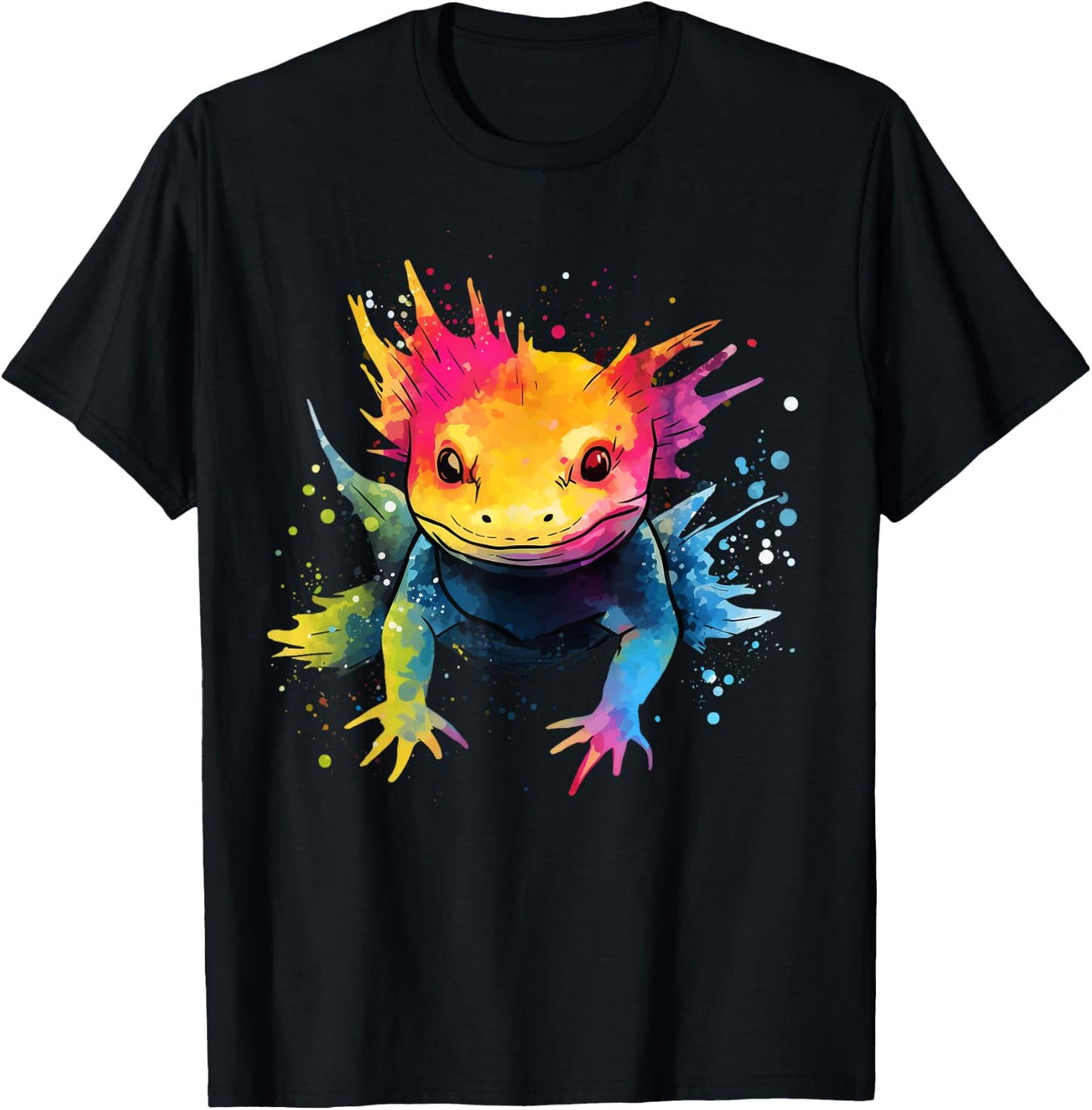 Axolotl Lover on Axolotl Kids, Women, Men Apparel - Adults Axolotl Theme - Black, Short Sleeve, Small T-Shirt - T-Shirt | Black