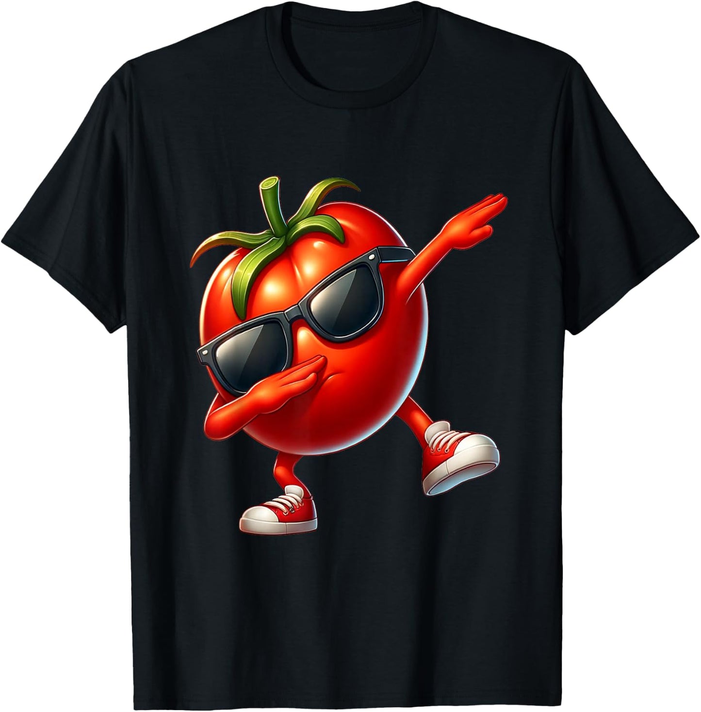 Dab Tomate Tanzende Dabbing Tomate Frucht T-Shirt - T-Shirt | Black