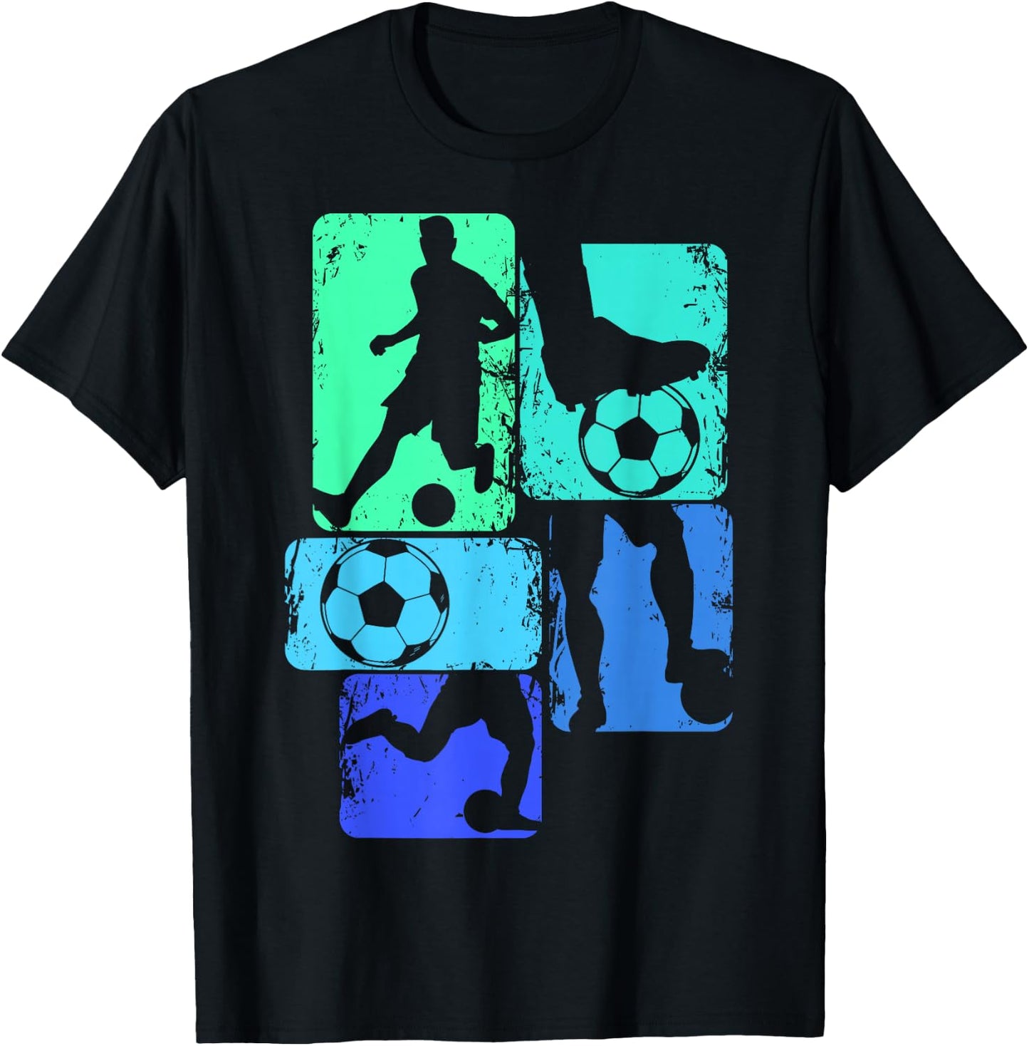 Football Player Boys Kids , black T-Shirt - T-Shirt | Black