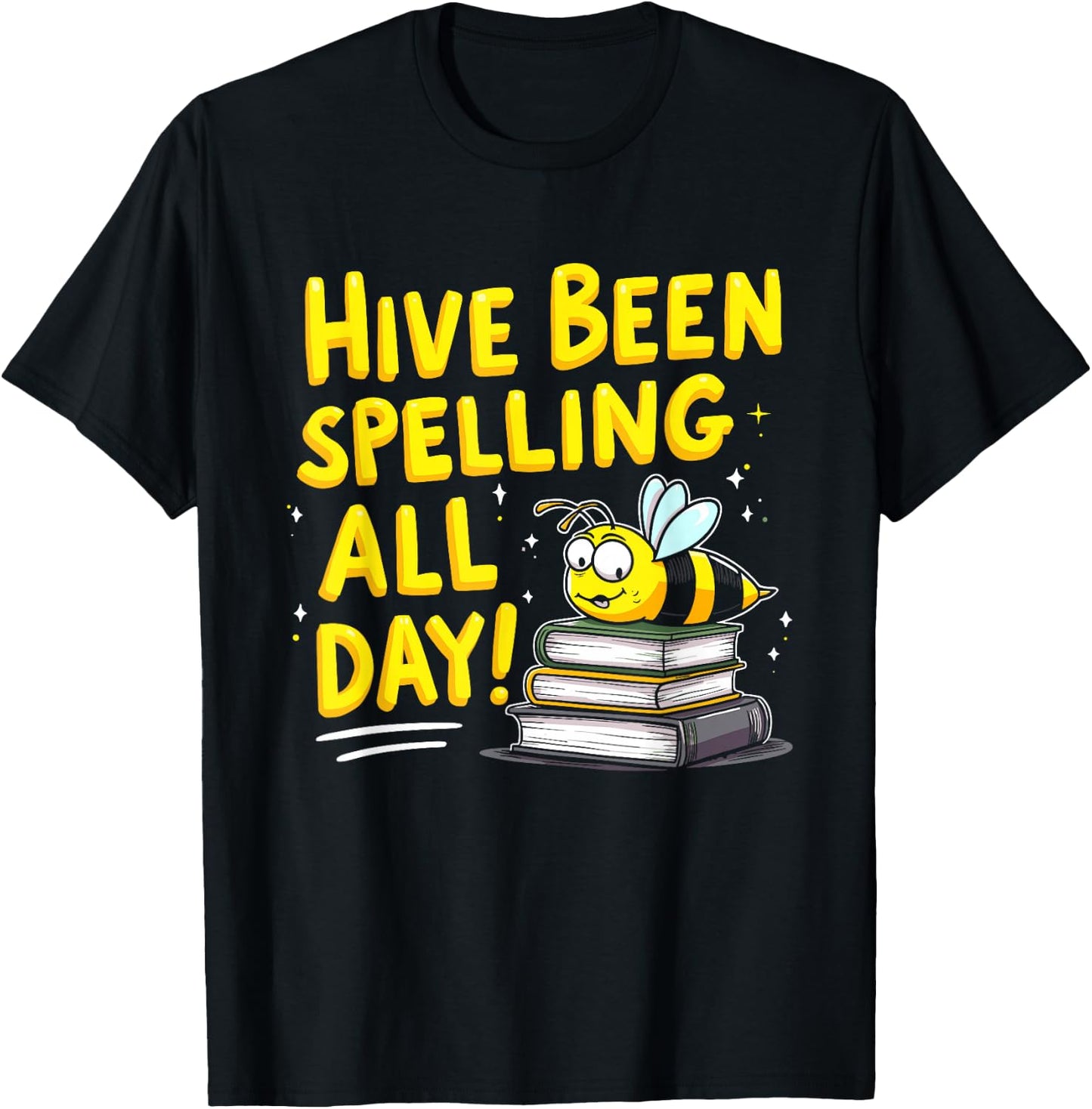 Spelling Bee Humor Spelling Champion Word Nerd Spelling T-Shirt - T-Shirt | Black
