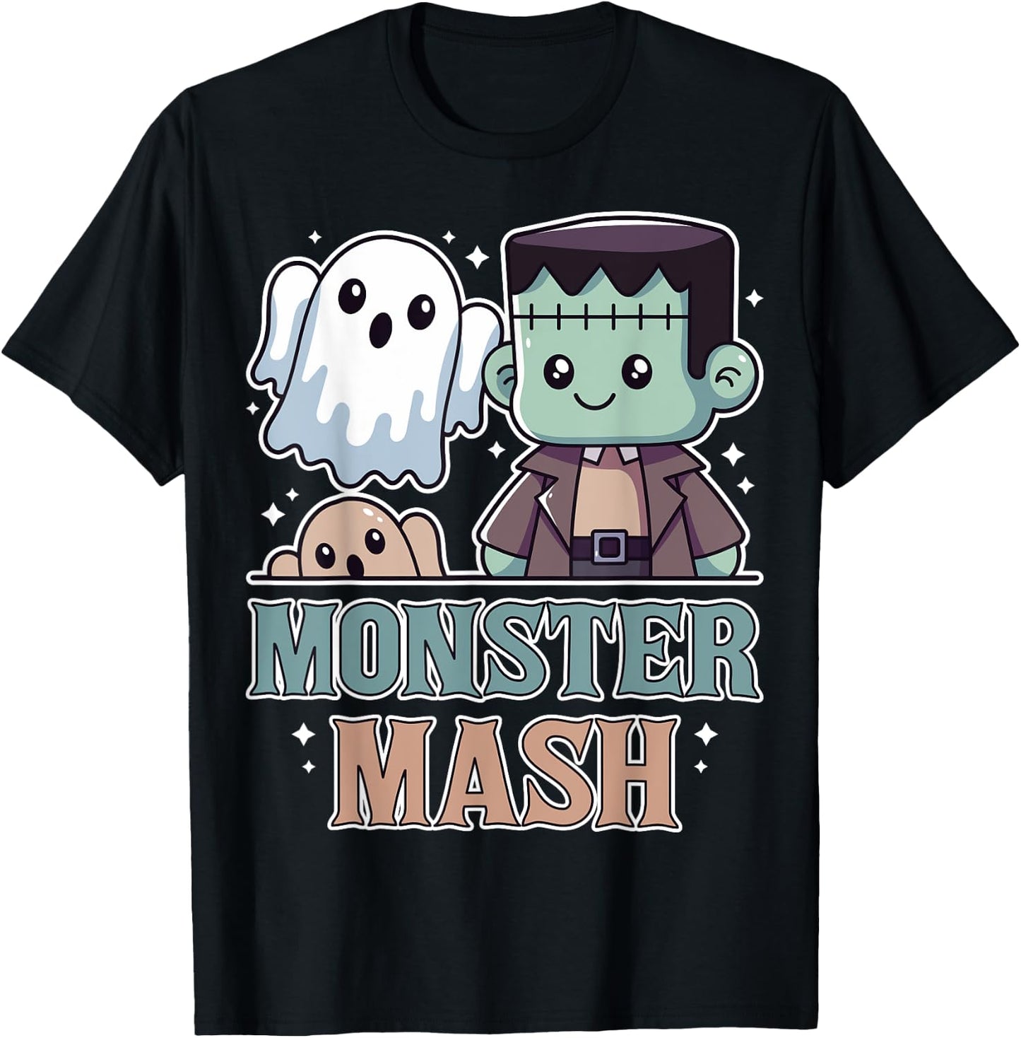 Monster Mash Halloween Funny Monster Spooky Kid Boy Girl T-Shirt - T-Shirt | Black