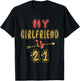 My Girlfriend Is 21 Years Old 21st Birthday Idea T-Shirt - T-Shirt | Black