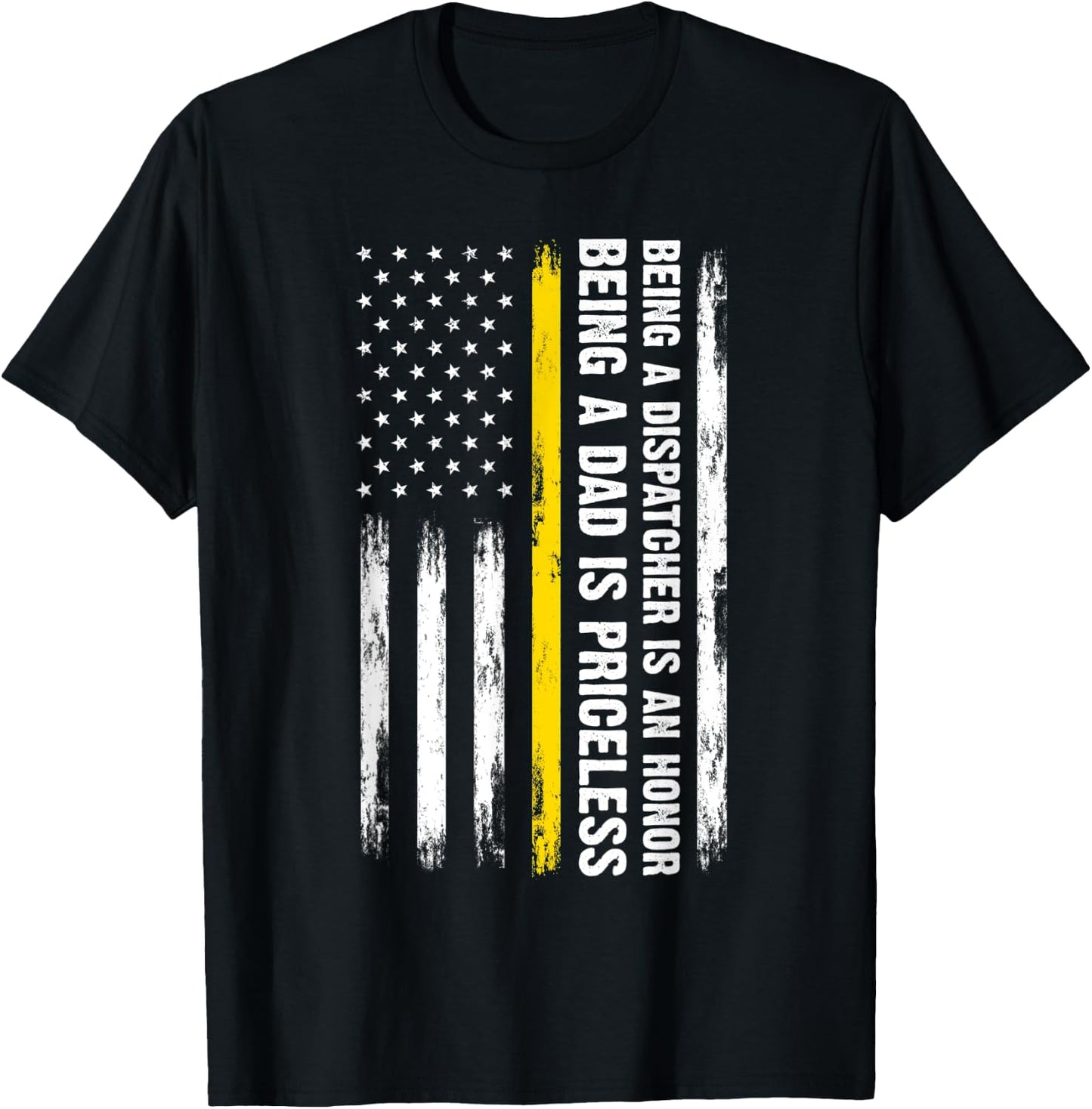 Being a Dispatcher Dad Dad Dispatch Operator Dispatcher T-Shirt - T-Shirt | Black