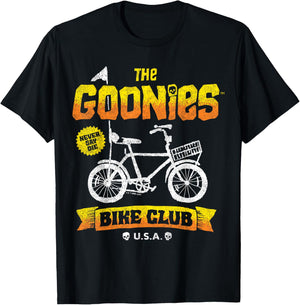 The Goonies - Bike Club Never Say Die USA T-Shirt - T-Shirt | Black