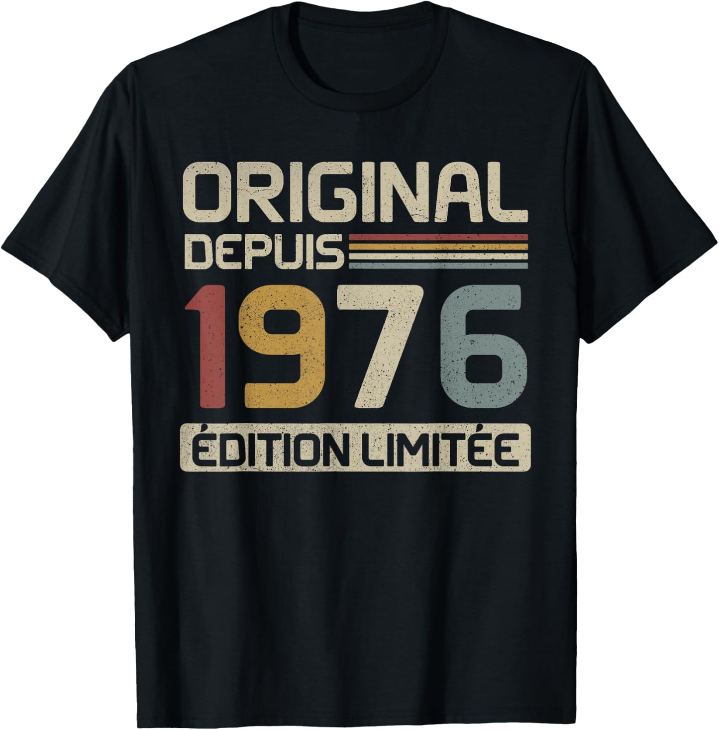 Original 1976 Birthday Gift 49 Years anniv 49 years , Black, S T-Shirt - T-Shirt | Black