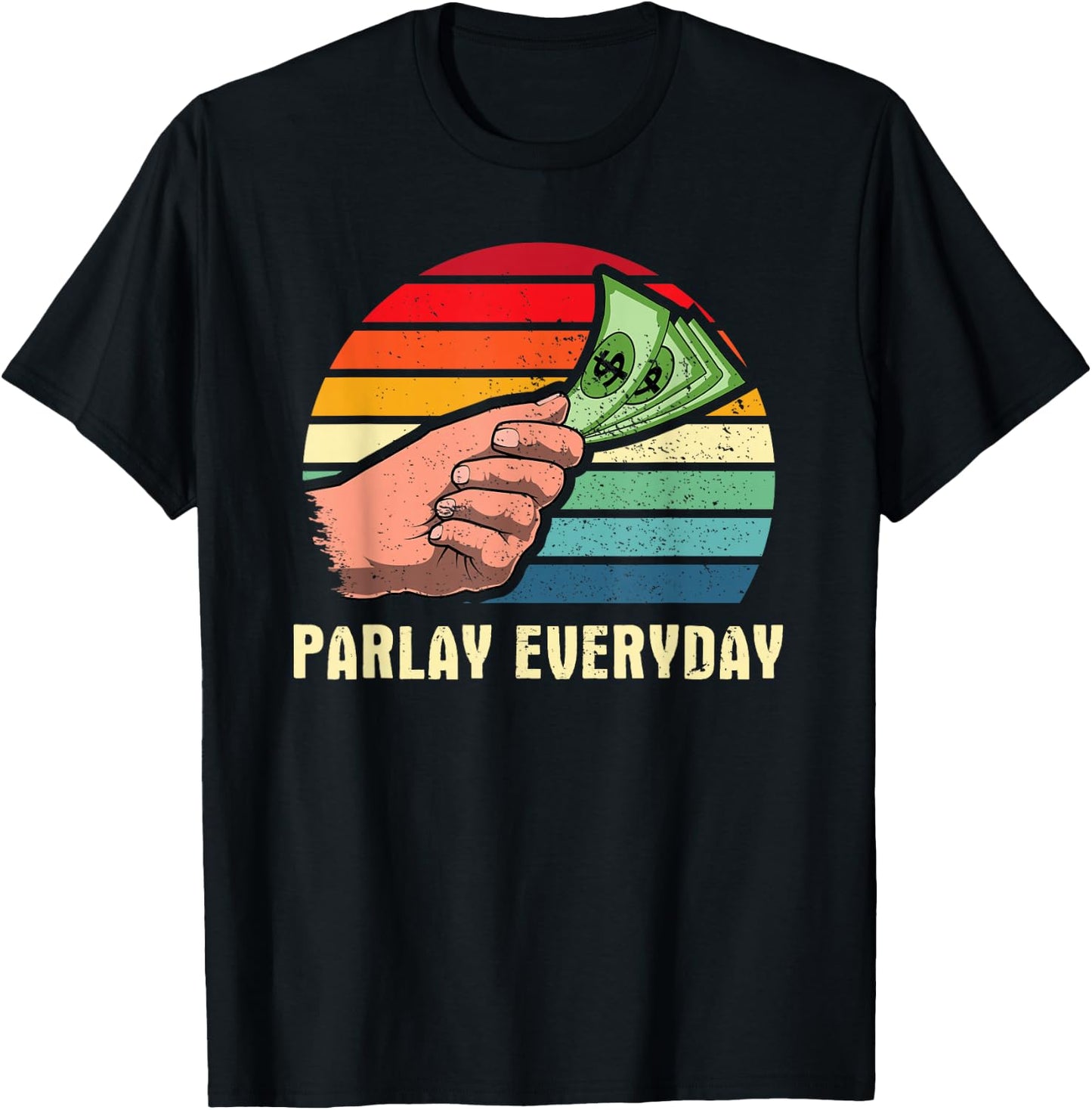 Parlay Betting Sports Betting Draft Picks Fantasy Football T-Shirt - T-Shirt | Black
