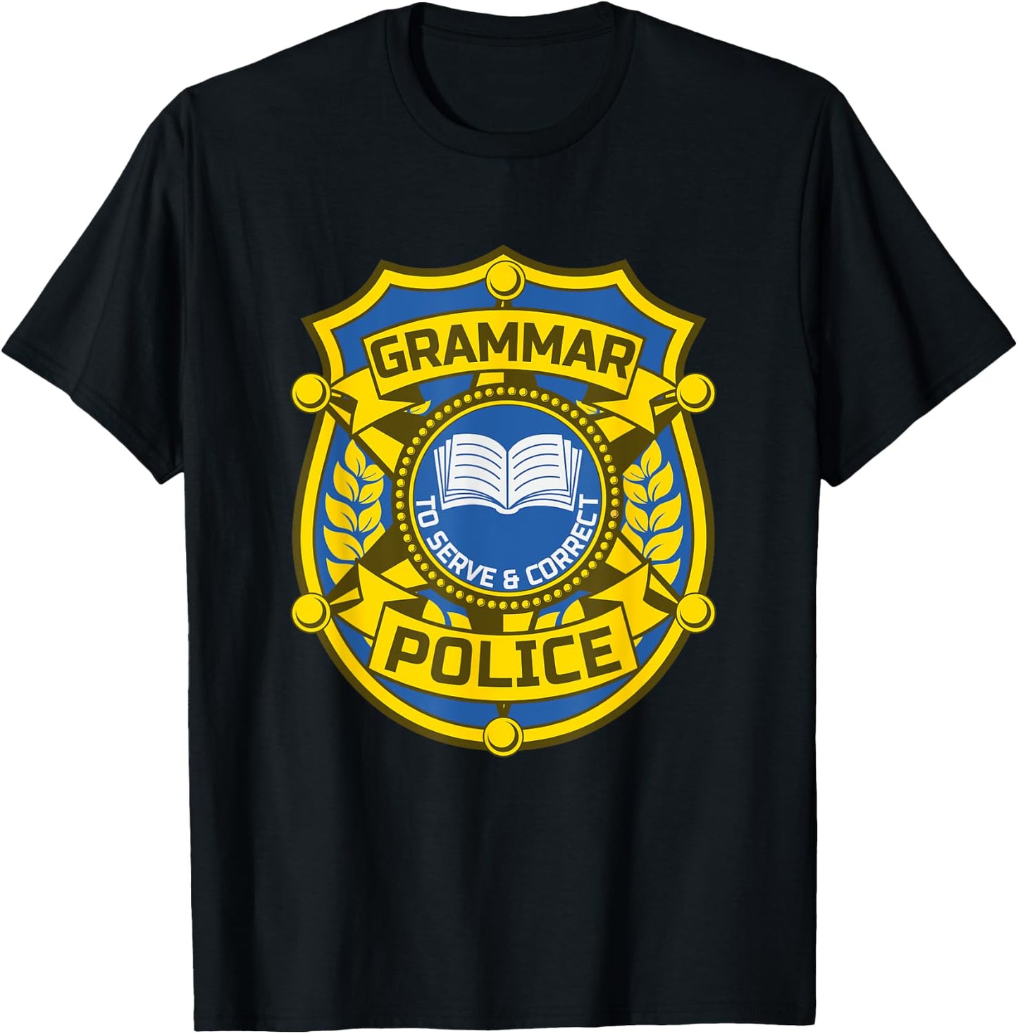 English Grammar Police T-Shirt - T-Shirt | Black