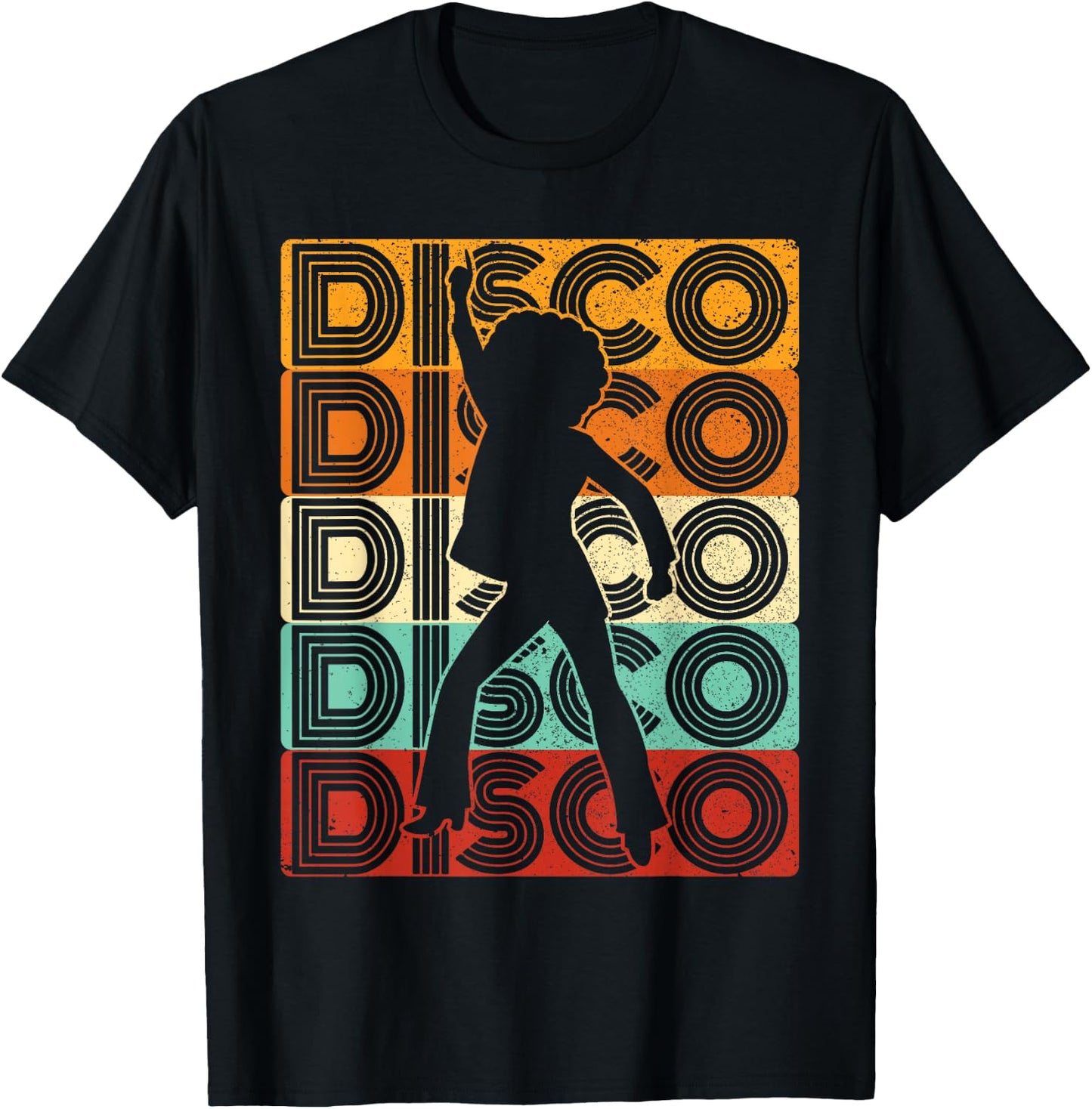 Disco Outfit Women's 70s Costume & 80s Dance Party Disco , black, s T-Shirt - T-Shirt | Black
