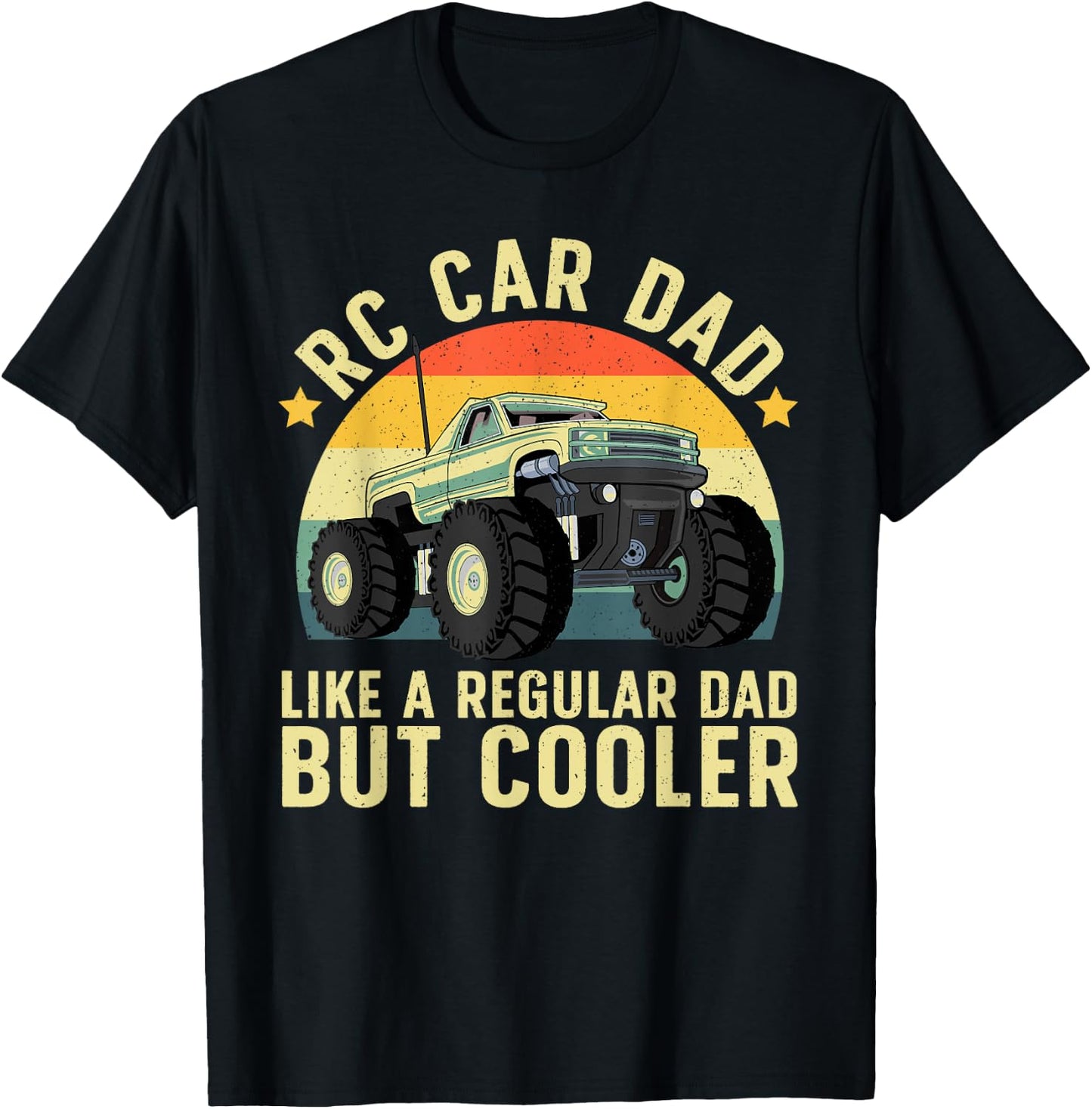 RC Car Racing Art For Dad Men Radio Remote Control Car Lover T-Shirt - T-Shirt | Black