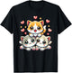 Kawaii Cats Kittens Cute Cat Lover T-Shirt - T-Shirt | Black