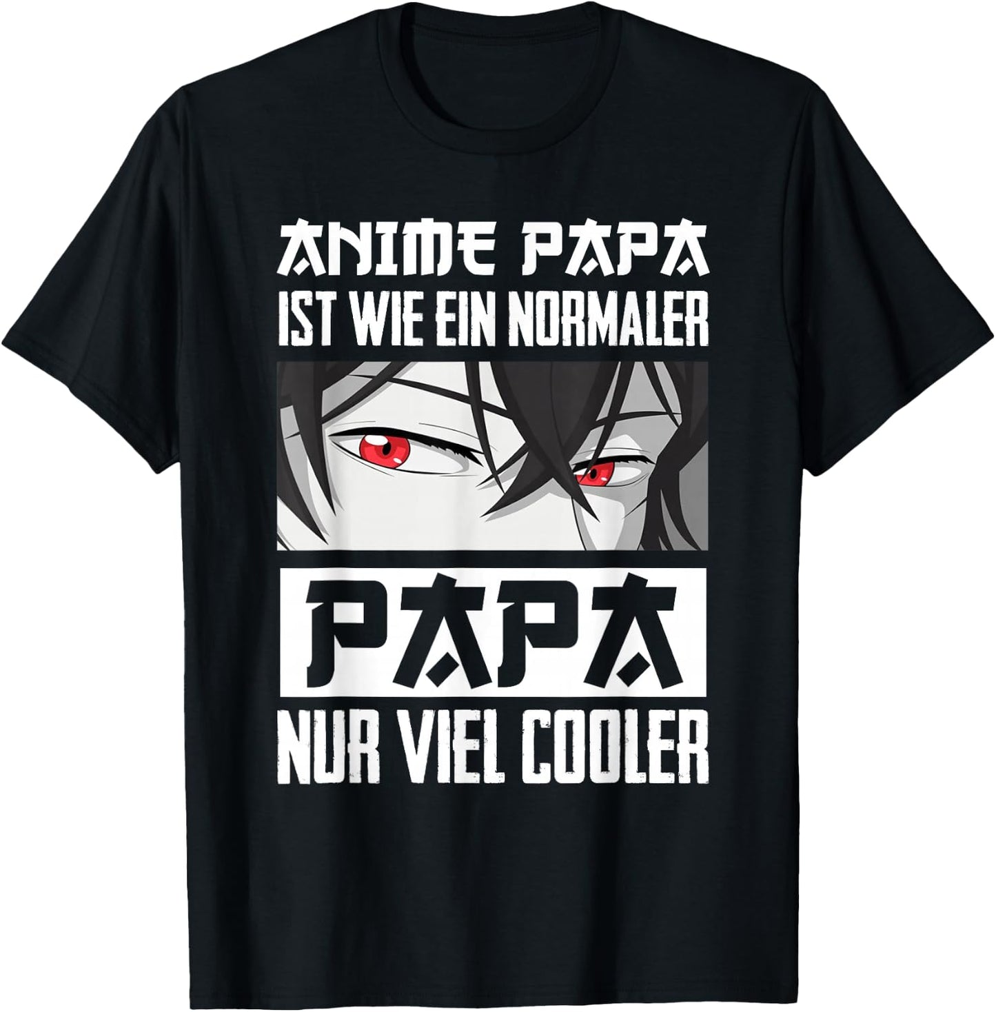 Anime Papa Lustiger Vatertag Anime und Manga Anime Vater T-Shirt - T-Shirt | Black