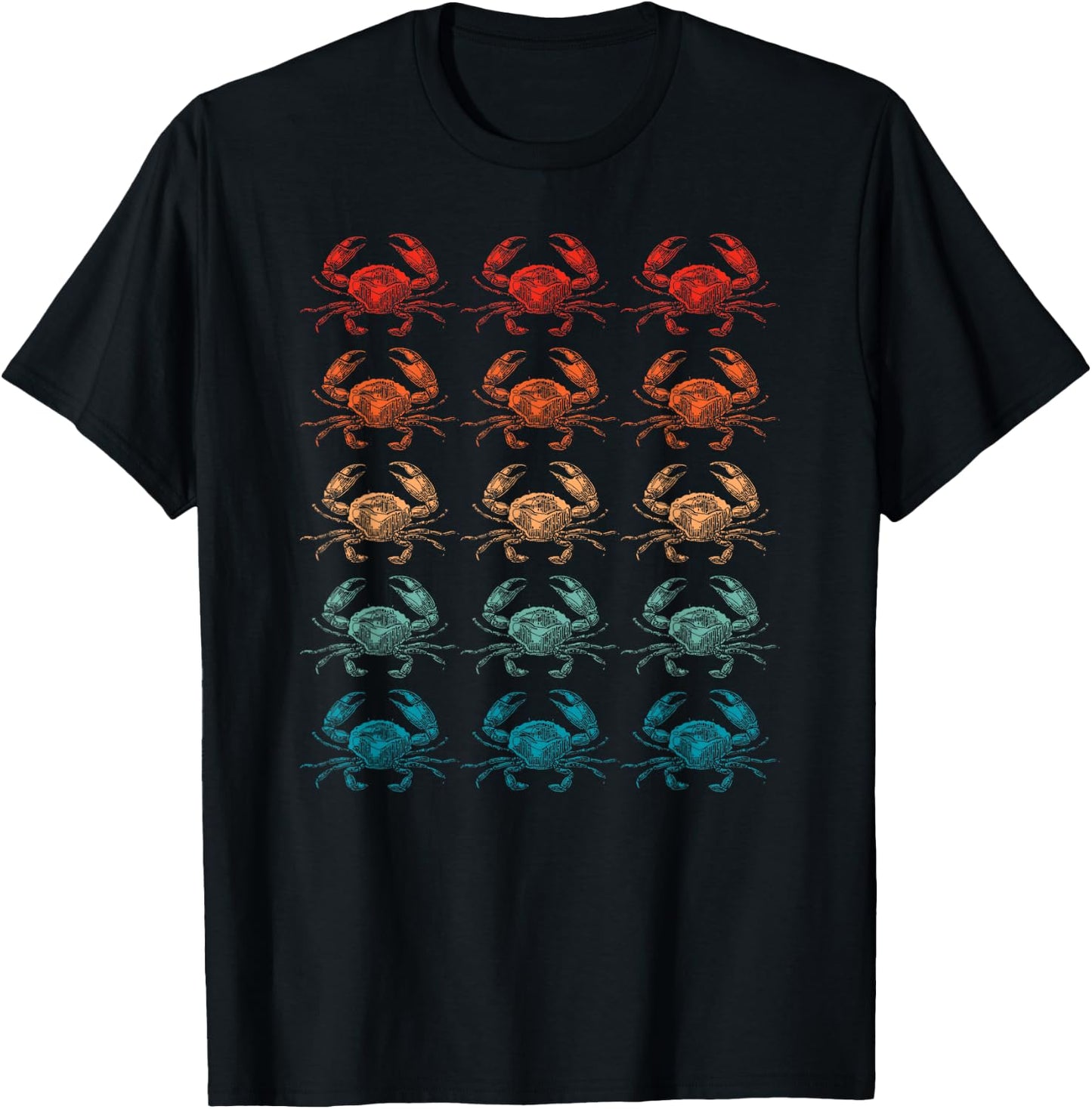 Retro Crabs Fishing Expert Crabbing Crab Lover T-Shirt - T-Shirt | Black