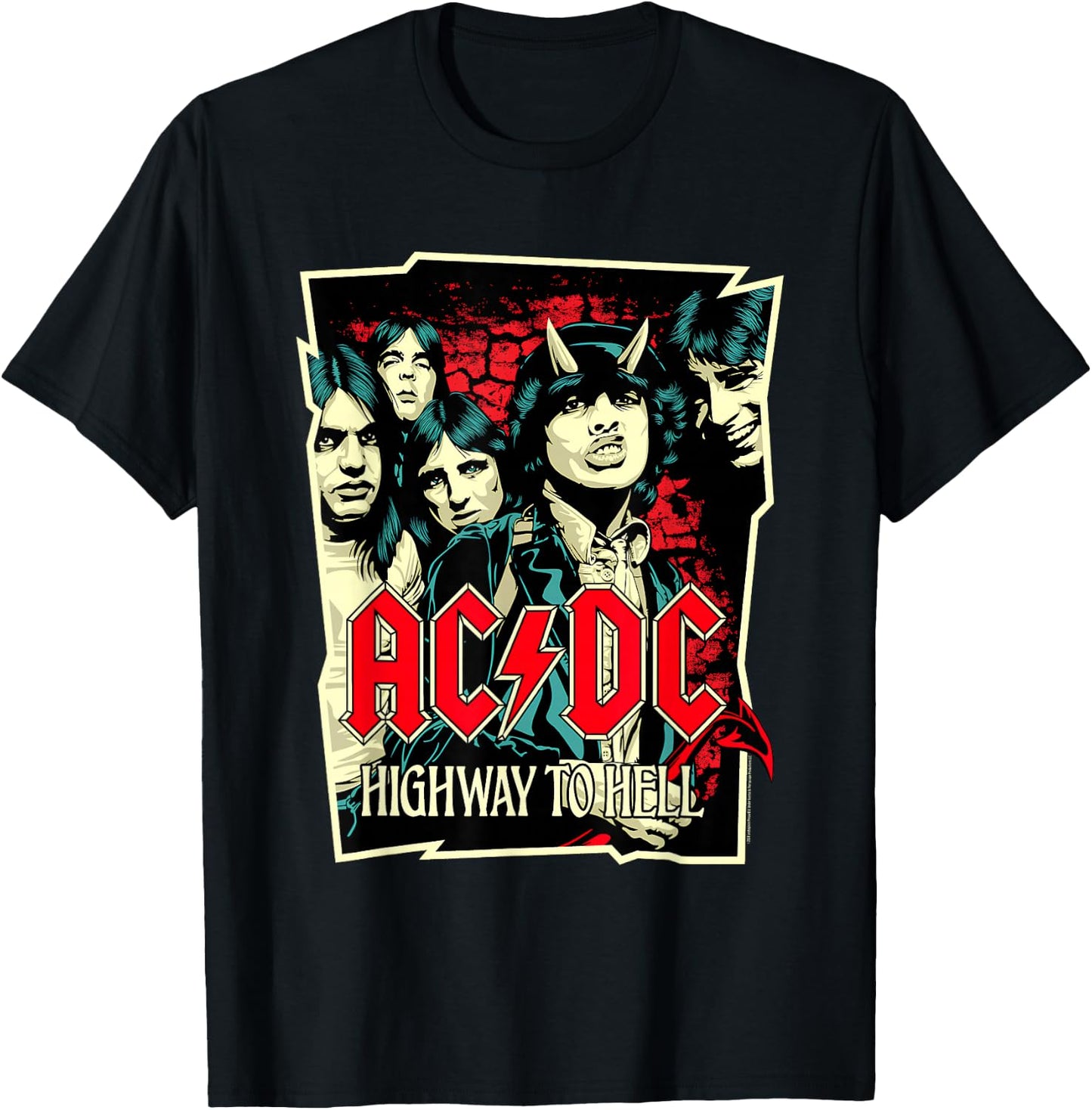 AC/DC Highway to Hell Illustration T-Shirt - T-Shirt | Black