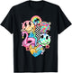 Retro Groovy Summer Vibes Smile Face Hello Summer Vacation T-Shirt - T-Shirt | Black
