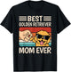 Best Golden Retriever Mom Ever Funny Dog Lover Retro Women T-Shirt - T-Shirt | Black