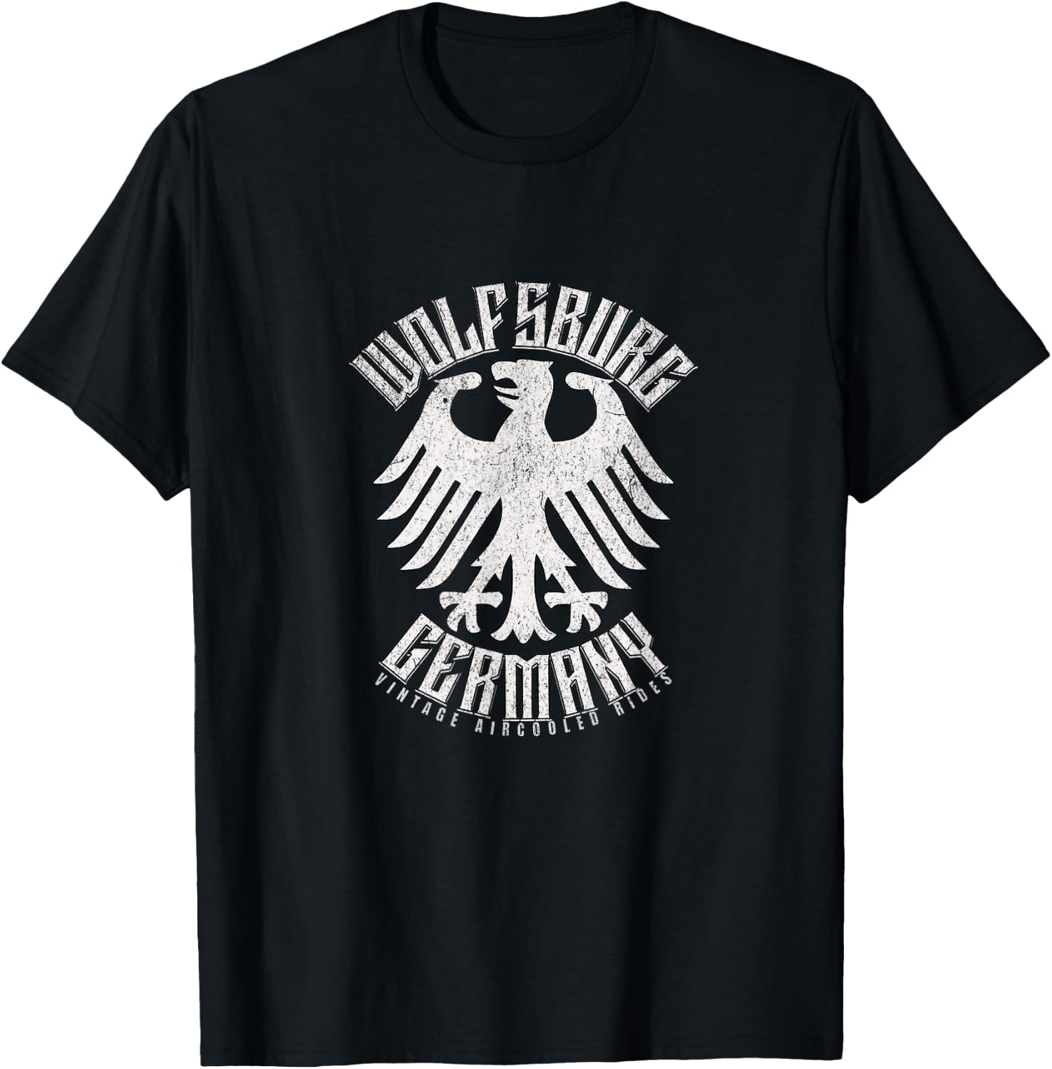 Wolfsburg Germany Deutschland Vintage Air-Cooled Rides T-Shirt - T-Shirt | Black