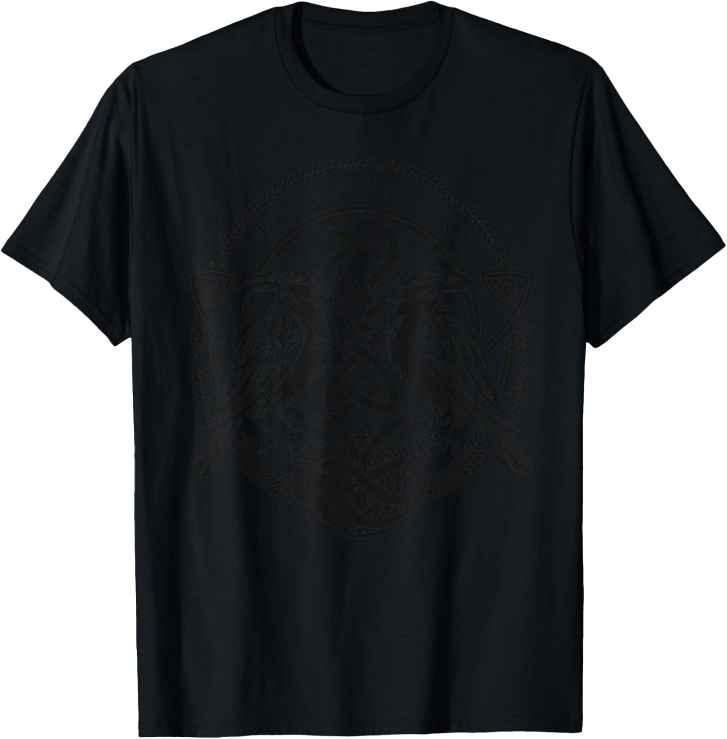 Norse & Germanic Mythology – Huginn & Muninn - Celtic T-Shirt - T-Shirt | Black