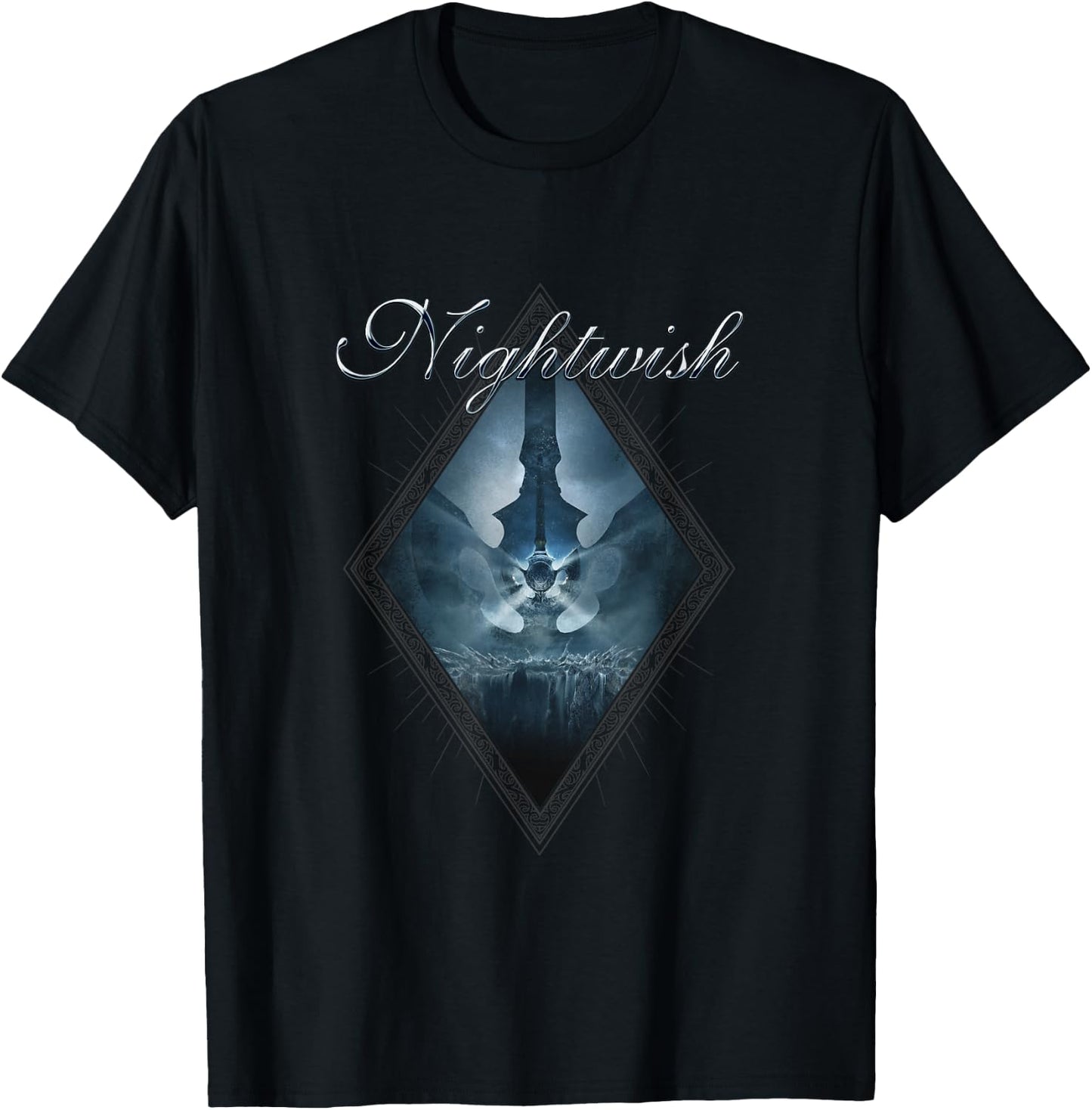 Dark Passion Play (album cover + Nightwish logo) T-Shirt - T-Shirt | Black