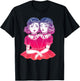 Victorian Siamese Twins - Vintage Boho Circus T-Shirt - T-Shirt | Black