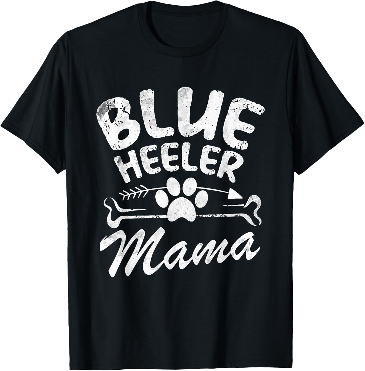 Blue Heeler Mama Best Dog Owner Gift Mom Ever Mother Day Men Women T-Shirt - T-Shirt | Black