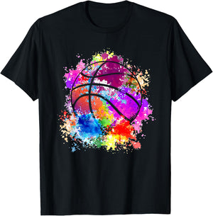 Basketballer Basketballspieler Kinder Streetball Rebound T-Shirt - T-Shirt | Black