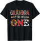 Grandpa of The Wild One Cowboy Western Rodeo Party Matching T-Shirt - T-Shirt | Black