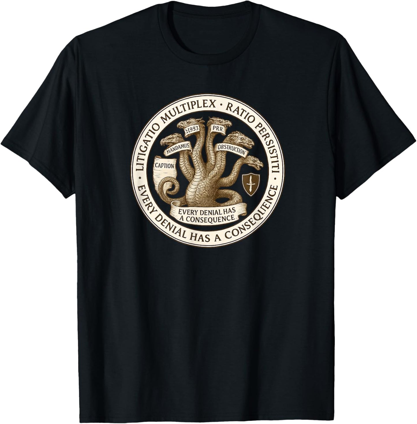 The Office of the Procedural Hydra Seal T-Shirt - T-Shirt | Black