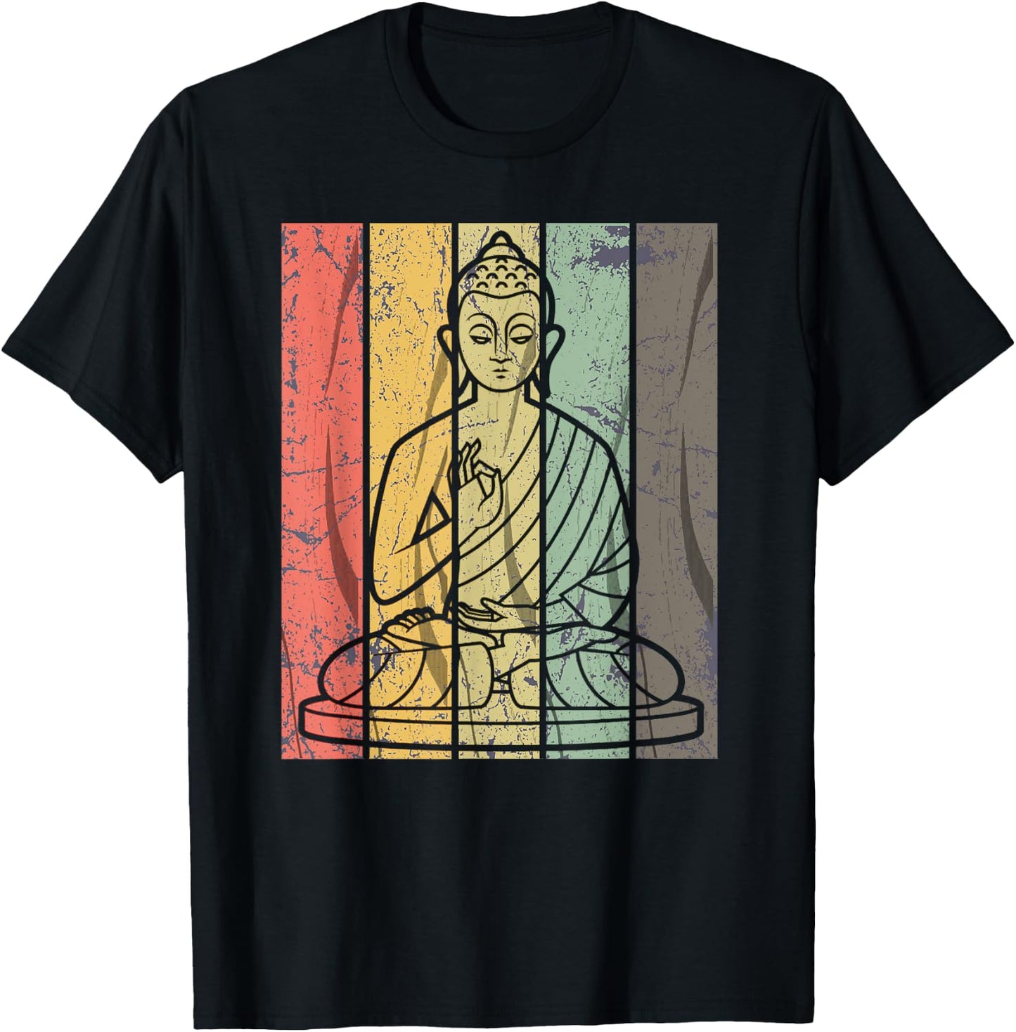 Buddha Meditation Shirt Let It Go and Breathe Shirt Gift T-Shirt - T-Shirt | Black