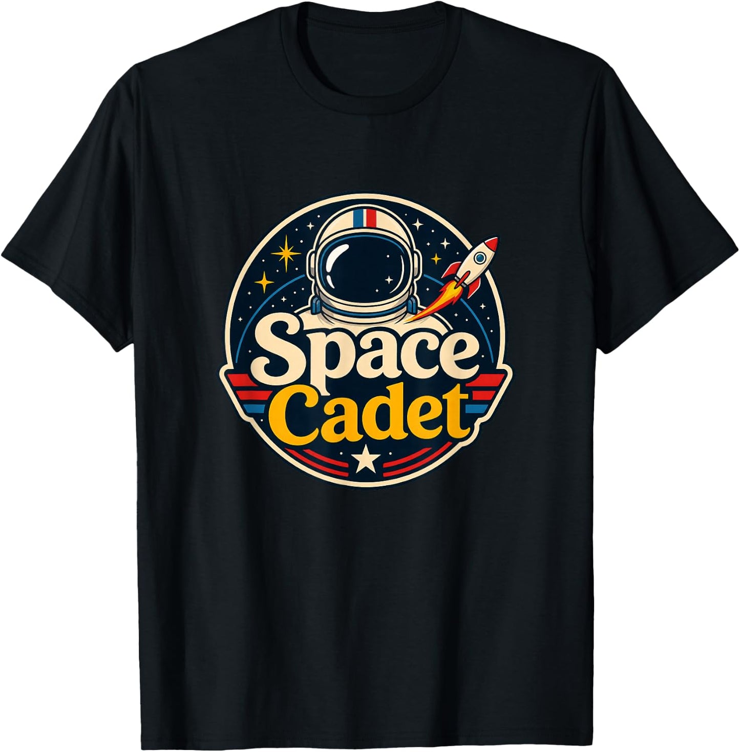 Space Cadet Future Astronaut Rocket T-Shirt - T-Shirt | Black