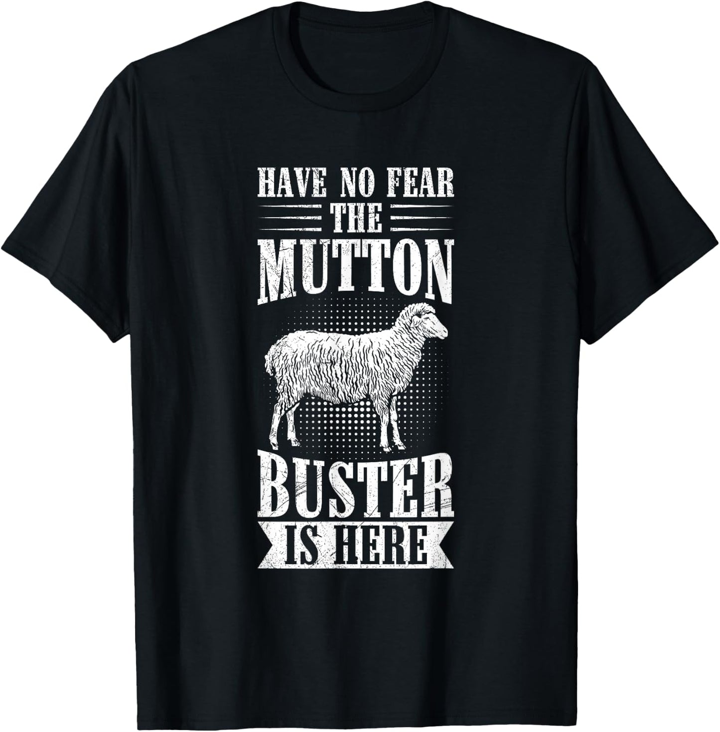 Sheep Riding Mutton Busting Quote for a Mutton Buster T-Shirt - T-Shirt | Black