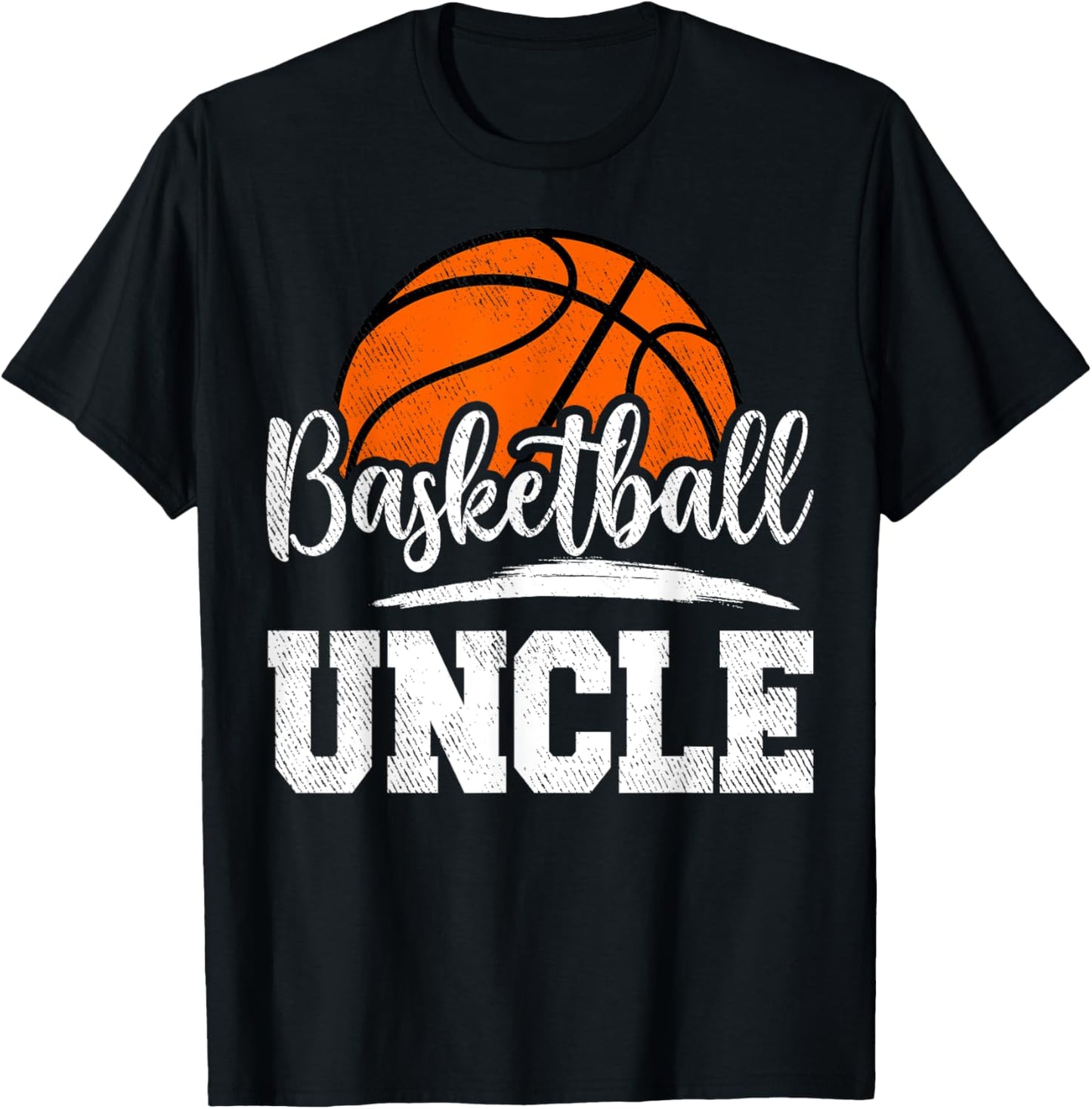 Basketball Uncle Basketball Player Game Day Father's Day T-Shirt - T-Shirt | Black