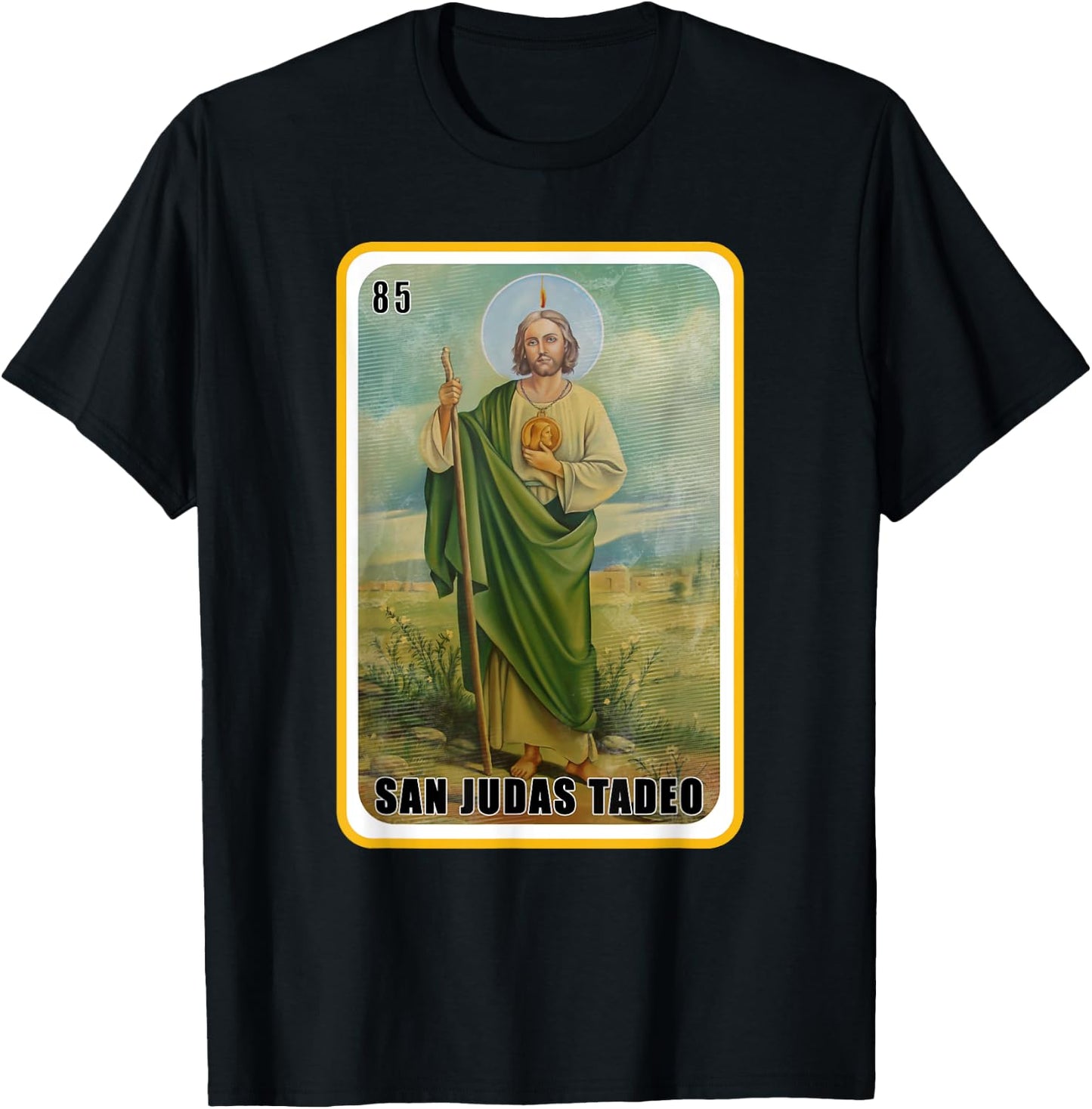 Funny Spanish-Mexican Bingo Gifts - San Judas Tadeo T-Shirt - T-Shirt | Black