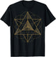 Sacred Geometrie Stern Tetraeder Merkaba T-Shirt - T-Shirt | Black
