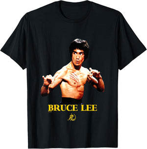Kids Bruce Lee Enter The Dragon, an Iconic Photo for Kids , Black, S T-Shirt - T-Shirt | Black